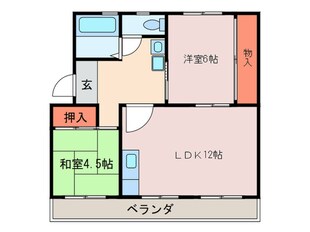 コーポ西栄の物件間取画像